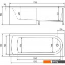 Экраны под ванну Alex Baitler 170x58 PF1758H Экраны под ванну Alex Baitler 170x58 PF1758H