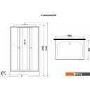 Душевые кабины Niagara Promo P100/80/26Q/MT 100x80x215