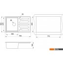 Кухонные мойки Granula 8002 (базальт)