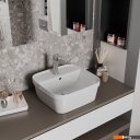 Умывальники D&K Quadro DT1510916 (белый)