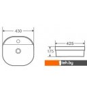 Умывальники D&K Quadro DT1510916 (белый)