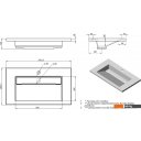 Умывальники Versalia Galaxy 70 Grey