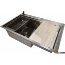 Кухонные мойки Stellar S6550NB-TU-L (нано черный, с доской)