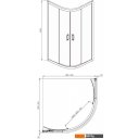 Душевые кабины Adema Glass Line-90 (матовое стекло)