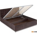 Кровати Мебель-АРС Версаль 140 (бархат шоколадный Star Velvet 60 Coffee)