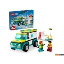 Конструкторы LEGO City 60403 Скорая помощь и сноубордист Конструкторы LEGO City 60403 Скорая помощь и сноубордист