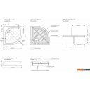 Душевые поддоны Метакам Classic Black N 90x90 АПS_013574 (закругленный)