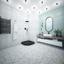 Душевые поддоны Метакам Classic Black N 90x90 АПS_013574 (закругленный)