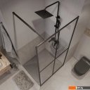 Душевые кабины Niagara NG-686-90BLACK 90x195 (черный матовый/прозрачное стекло)