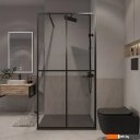 Душевые кабины Niagara NG-686-90BLACK 90x195 (черный матовый/прозрачное стекло)