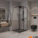 Душевые кабины Niagara NG-686-90BLACK 90x195 (черный матовый/прозрачное стекло)