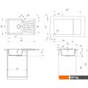 Кухонные мойки Ulgran U-703 (308 черный)