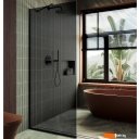 Душевые кабины MaybahGlass 195x109 MGD-681-6у (графитовое стекло/черный)