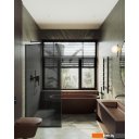 Душевые кабины MaybahGlass 195x109 MGD-681-6у (графитовое стекло/черный)