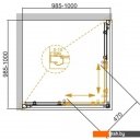 Душевые кабины Cezares Giubileo-A-2-100-Scorrevole-C-Br