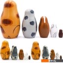 Развивающие игрушки Брестская Фабрика Сувениров Собаки разных пород (набор 5 шт)