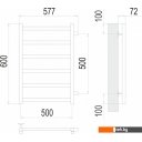 Полотенцесушители TERMINUS Аврора П6 500x600 бп (сатин)