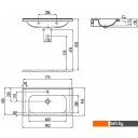 Умывальники Creavit Ideal 80 ID080-00CB00E-0000