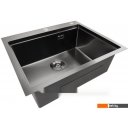 Кухонные мойки Stellar Decor S6050NB-A-D (нано черный, c доской)