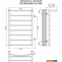 Полотенцесушители TERMINUS Классик П8 500x800 с полкой (боковое подключение 50, хром)