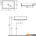 Умывальники Керамин Плаза 55 ФС (белый фаянс)