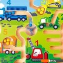Развивающие игрушки Hape Лабиринт с шариком Транспорт E1713_HP Развивающие игрушки Hape Лабиринт с шариком Транспорт E1713_HP