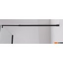Душевые кабины Saniteco Walk-In SN-W8TB120 (120x200, прозрачное стекло, черный профиль)