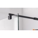 Душевые кабины Saniteco Walk-In SN-W8TB120 (120x200, прозрачное стекло, черный профиль)