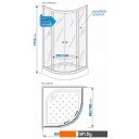 Душевые кабины Метакам Classic 80x80 ШПS_011743 (прозрачное стекло)