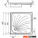 Душевые поддоны Alex Baitler AB10017H-2 100x100