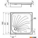Душевые поддоны Alex Baitler AB10017H-2 100x100