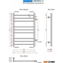 Полотенцесушители Ростела Свирель V 500x800/9 1