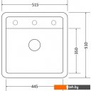Кухонные мойки Zorg Como 51 (черный оникс)