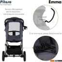 Детские коляски и аксессуары Pituso Emma ET6 (графит)