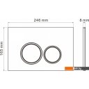 Клавиши и системы смыва Roxen Santi 410260BG