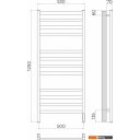 Полотенцесушители TERMINUS Ното П12 500x1250 (хром, Quick Touch)