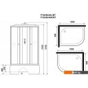 Душевые кабины Niagara Promo P100/80/40L/MT 100x80x215