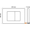 Клавиши и системы смыва Oliveeka 011-GM (оружейная сталь)