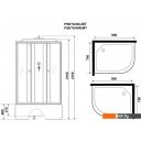 Душевые кабины Niagara Promo P90/70/40L/MT 90x70x215