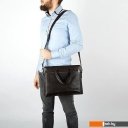 Женские и мужские сумки Poshete 294-2059-3-COF (коричневый)