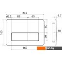 Клавиши и системы смыва IDDIS Unifix UNI80M0i77 (матовый хром)