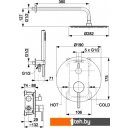 Душевые системы и гарнитуры Armatura Moza 5039-501-31