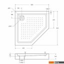Душевые поддоны BelBagno TRAY-BB-P-90-15-W 90x90