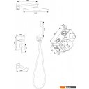 Душевые системы и гарнитуры РМС SUS129BL-2S