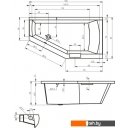 Ванны Riho Geta 160x90R (без ножек)