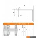 Душевые поддоны Cezares 110x80 TRAY-A-AH-110/80-15-W