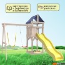 Детские спортивные комплексы и игровые площадки National Tree Company С гибкими качелями IgroWoods ДКНП-11 (не окрашен)