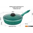 Сковороды Elan Gallery Гармония вкуса 120637 (изумруд)