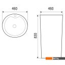Умывальники WeltWasser LEERBACH 4646 GL-WT
