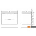 Умывальники BelBagno BB750 450-LV-MR-PR